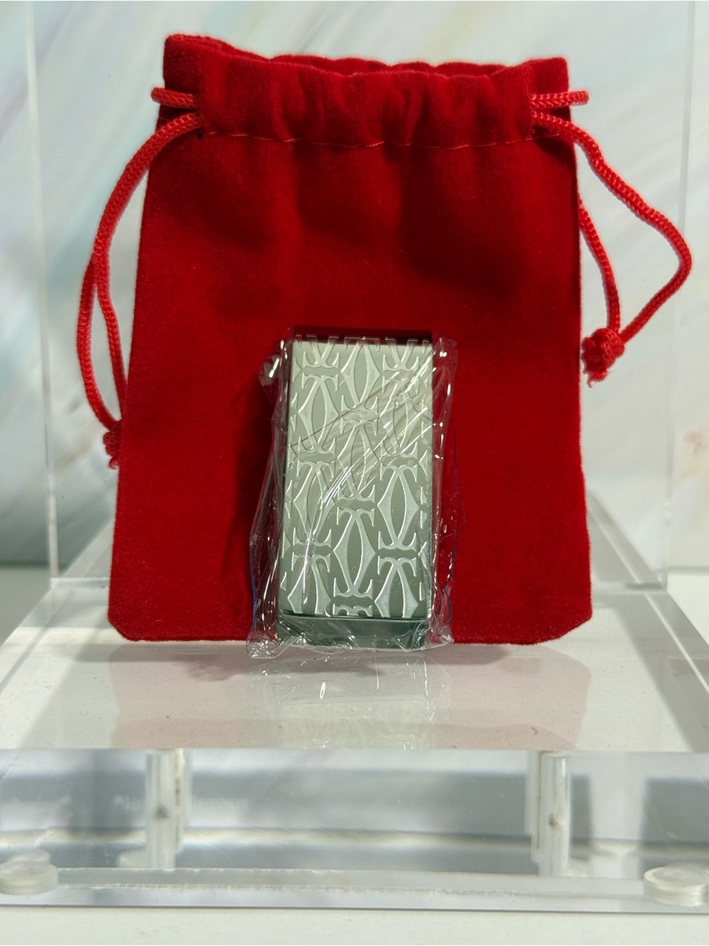 Cartier “C de Cartier” Decor Silver Money Clip With COA
